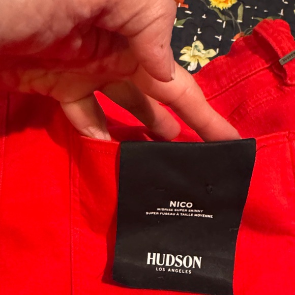 Hudson Jeans Red Women's Jeans - Picture 7 of 8